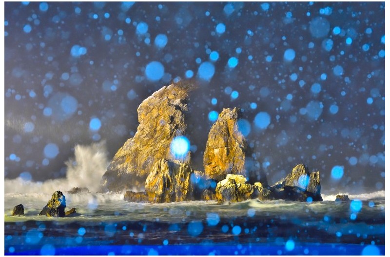 눈보라치는 - 추암의 밤