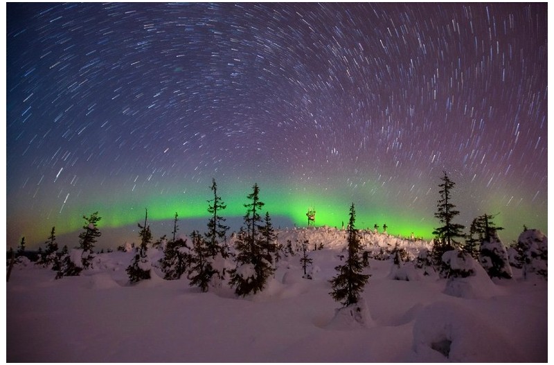 오로라와 회돌이