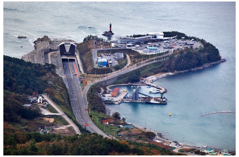 해저터널  (부산---&gt;거제)