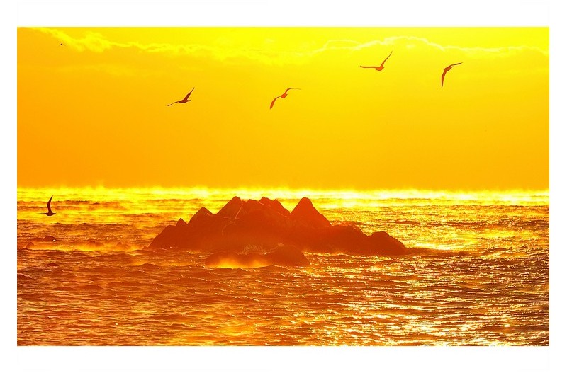 문무대왕 수중릉 아침