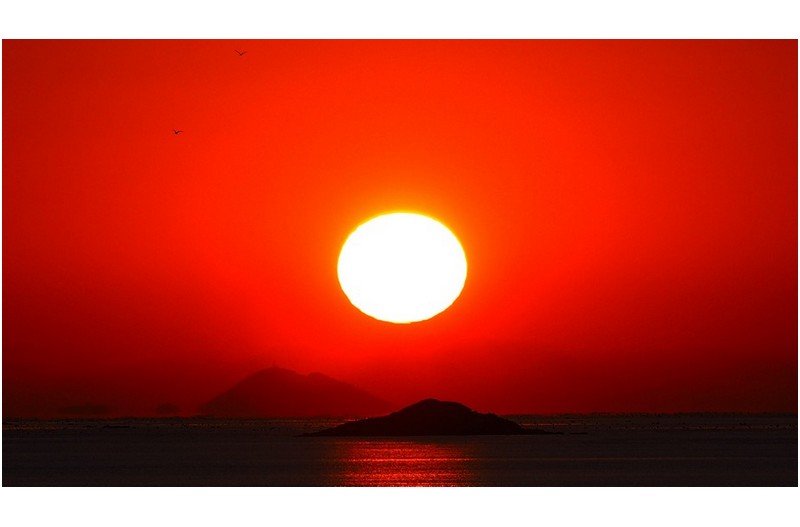 고군산 군도 석양