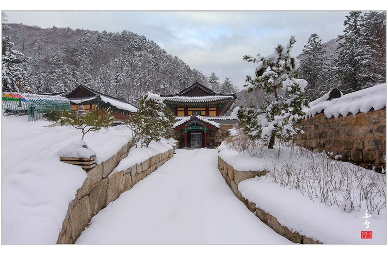 춘설내린 정암사