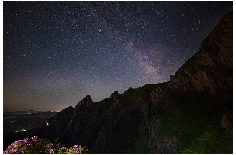 월출산 광암터 은하수