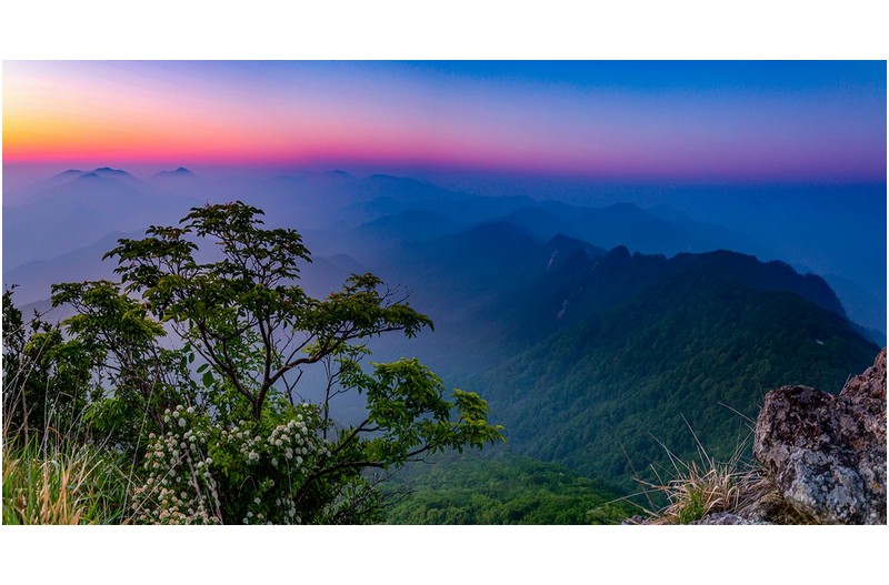 월악의 아침풍경