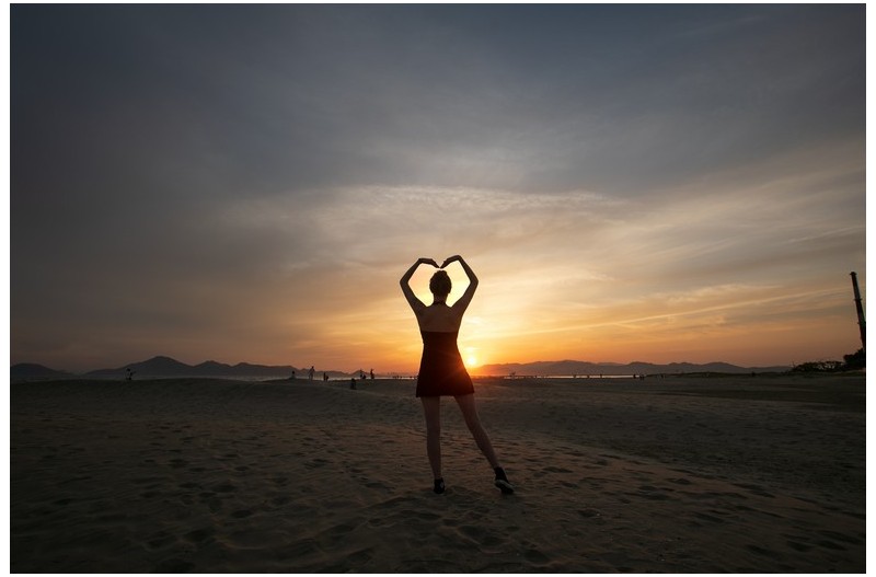 노을 물드는 다대포