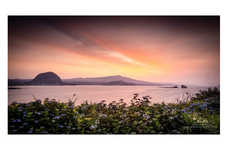 산방산의 아침에...