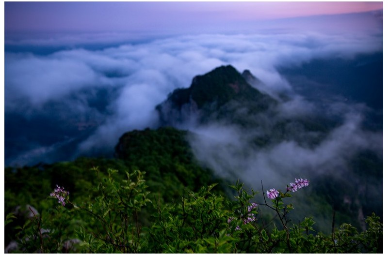 월악산 중봉과 하봉