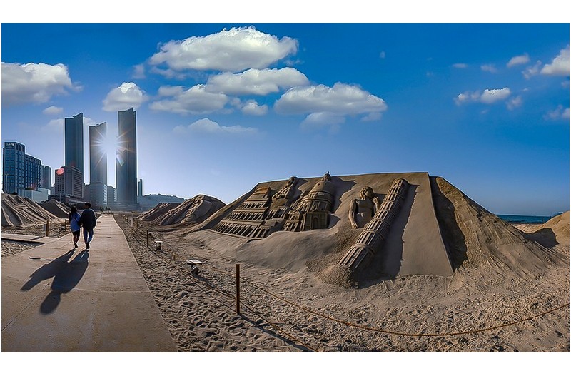 모래축제장 소경