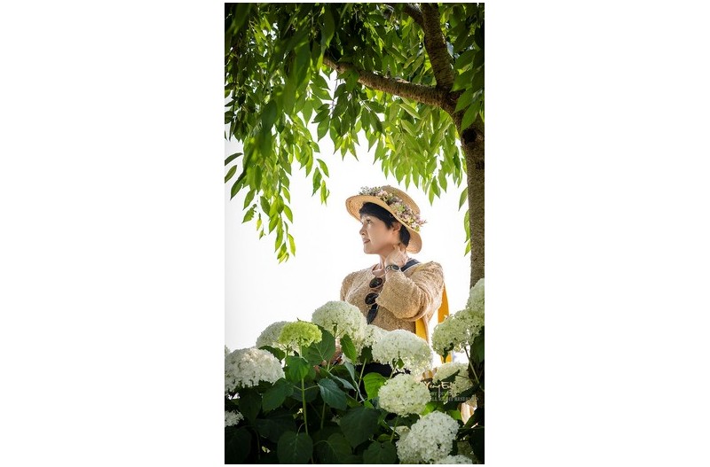 공주 유규색동수국공원에서...