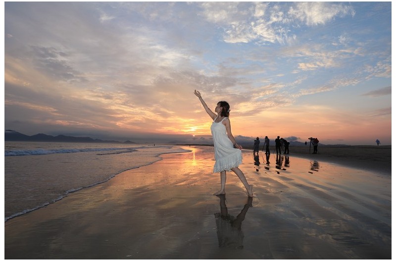 계속 노을이 물드는 다대포