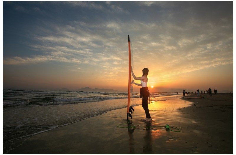 노을 물드는 다대포