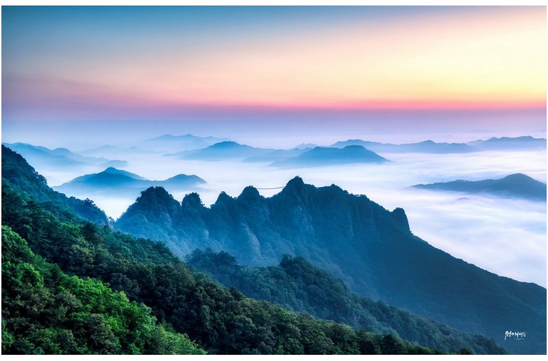 진안 구봉산 여명