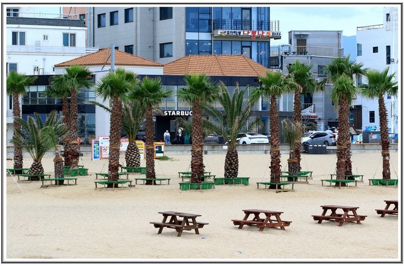 안목 해수 욕장 철수후