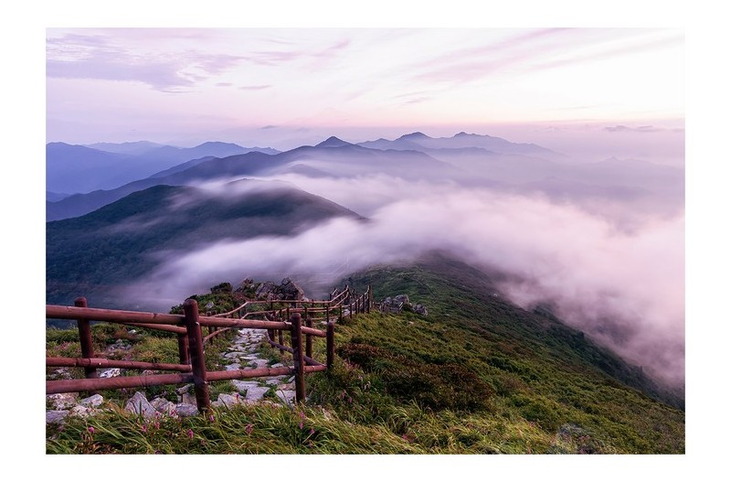 덕유산 중봉에서(8.18)