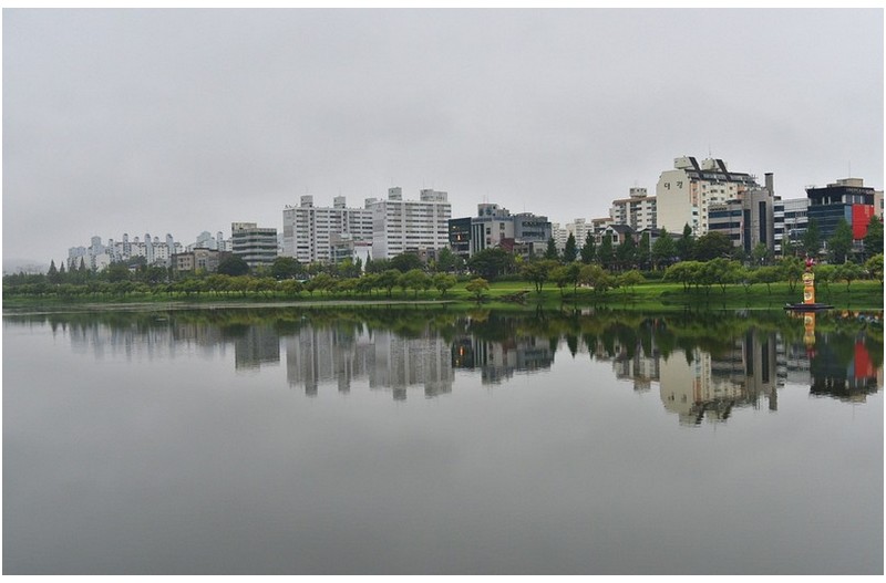 아침산책 남강변