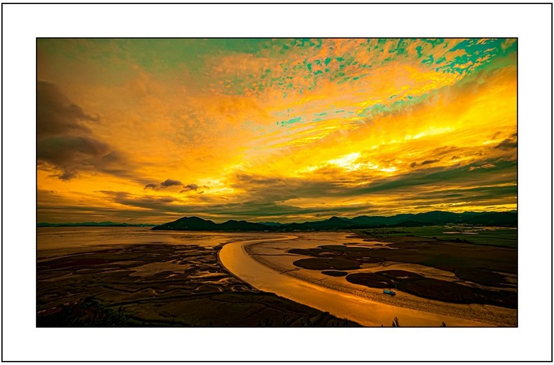 순천만의 노을,,,