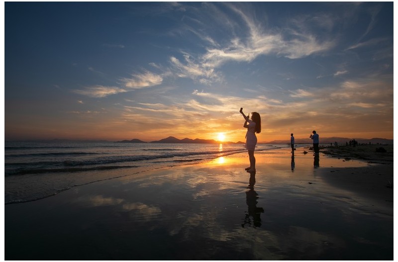 노을 물드는 다대포