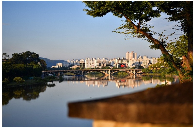 아침산책 진주성