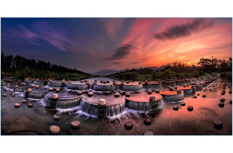 울산 동천 여명