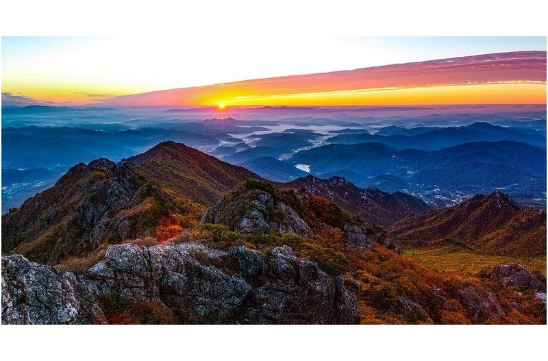 가야의 일출 풍경