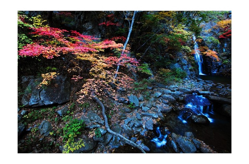 희방사 단풍과 3단폭포