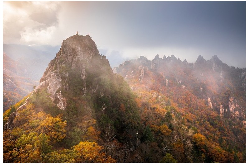 공룡능선의 가을풍경