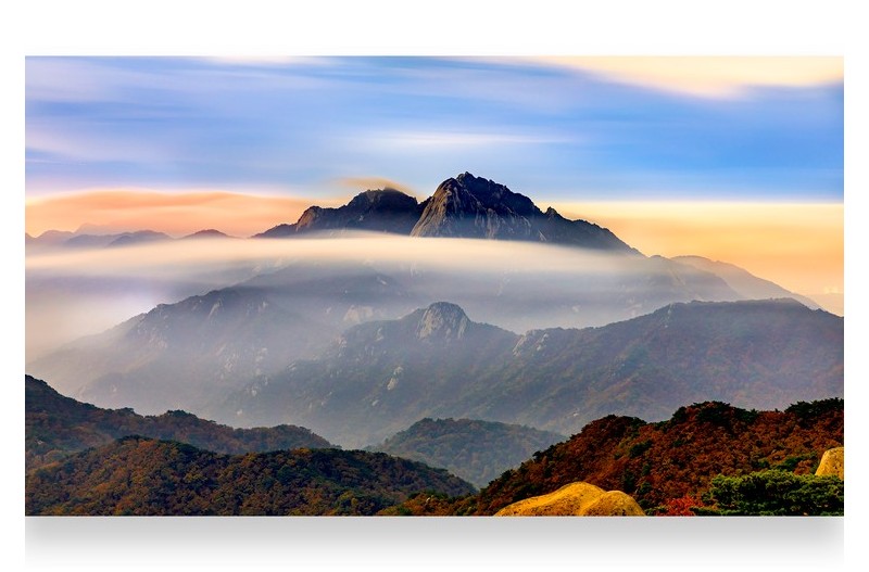 도봉에서 마주한 북한산의 밤