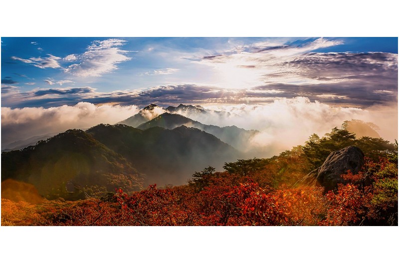 속리산의 가을아침