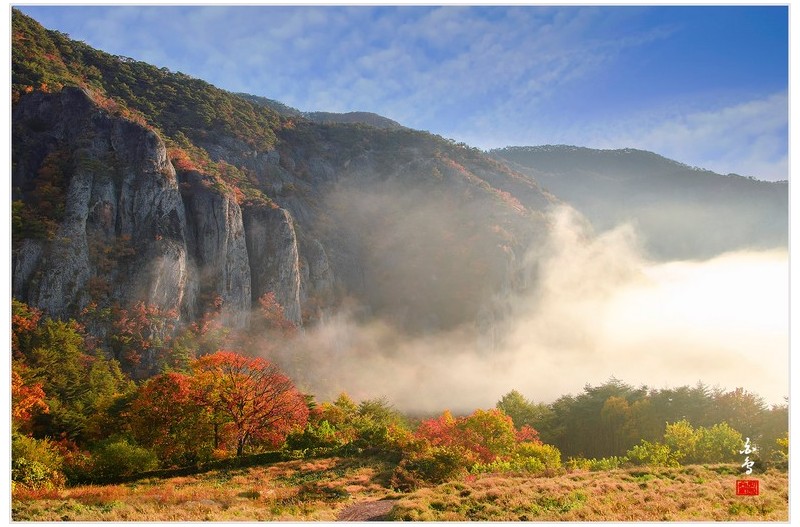운해는 밀려오고