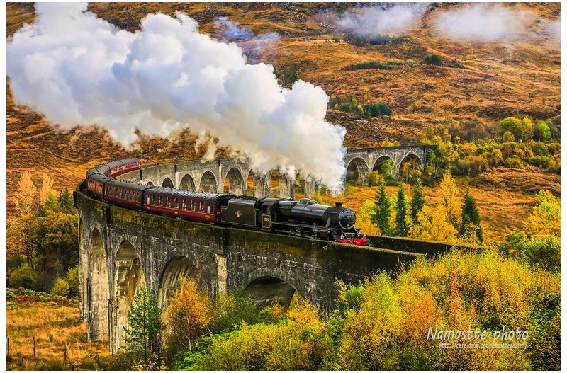 마법의 세계로 들어가는 기차