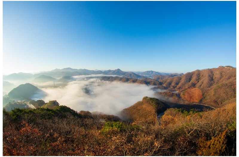 운해가 덮어 버린 옥정호