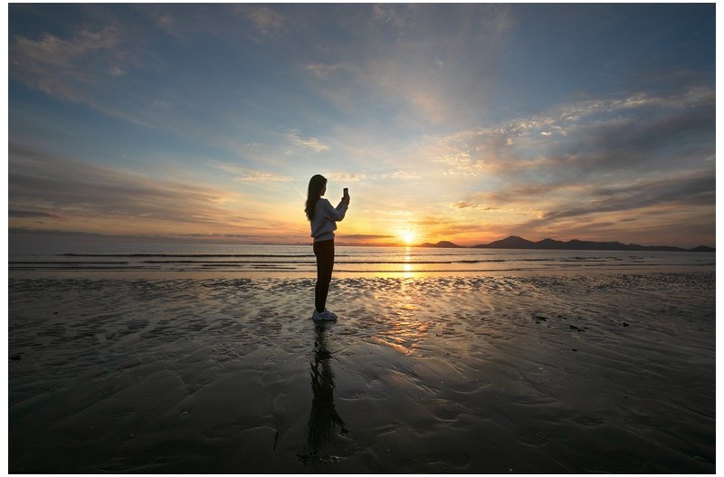 노을 물드는 다대포