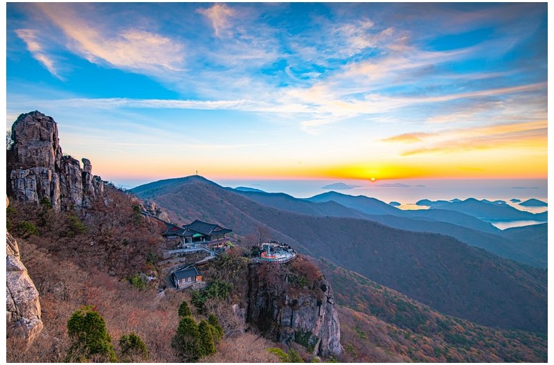 늦가을의 보리암