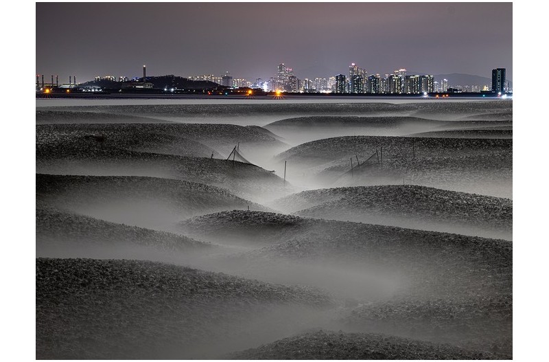 영종도 갯벌 야경장노출