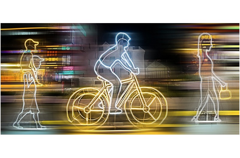 빛 축제장 가는길