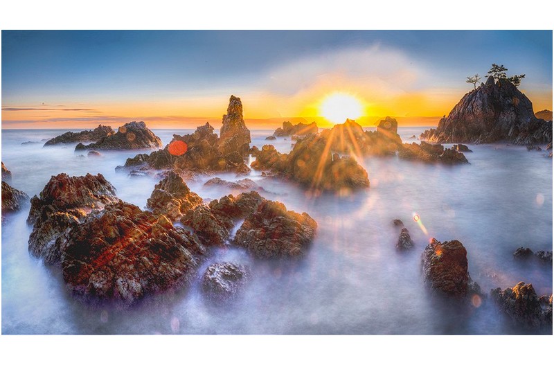 해신당 파노라마 일출(장노츌)