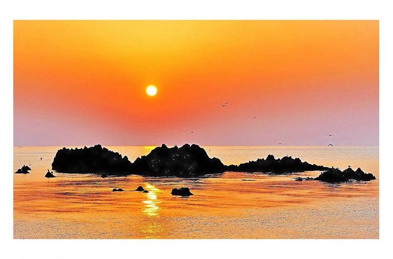 동해의 아침 풍경