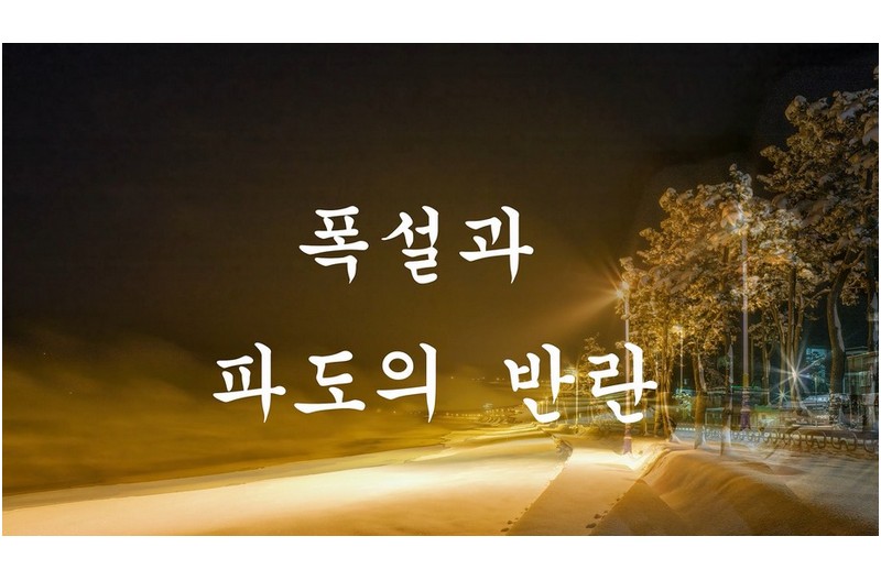 폭설과 파도의 반란