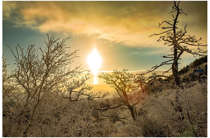 특이한 일출풍경