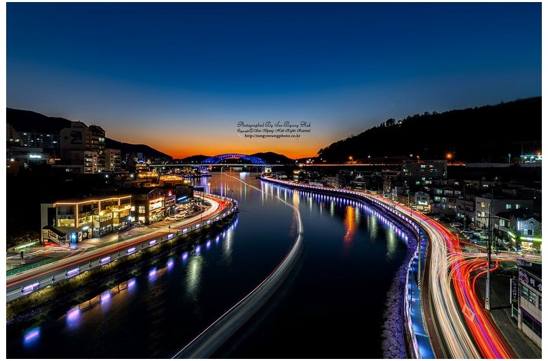 통영운하 야경