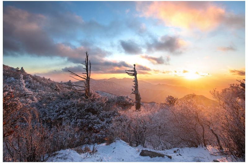 영하 24도 생과사 일몰