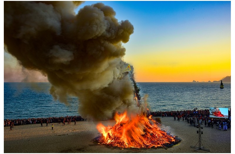 해운대 달집태우기