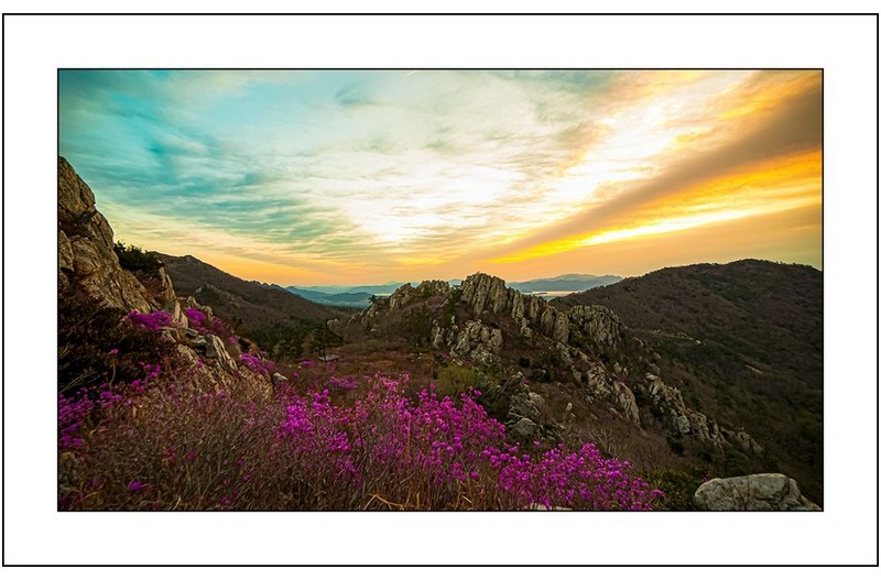 주작산의 아침,,