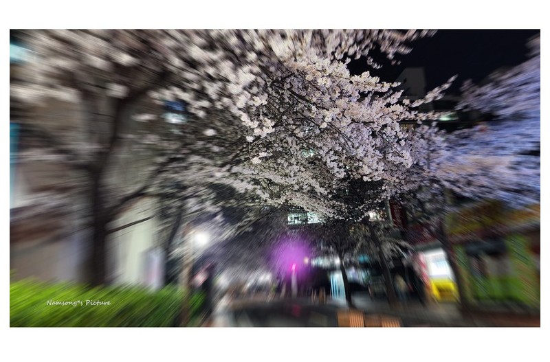 봄바람불던날의 밤에 -----