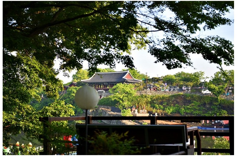 진주성이 보이는 풍경