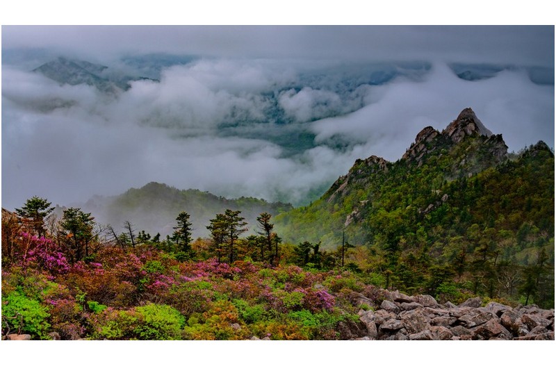 구름 가득,,,설악에서...