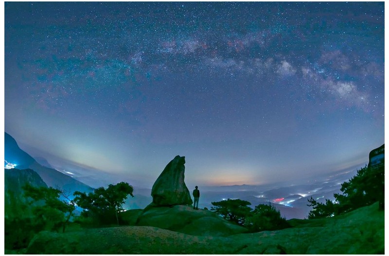 돛대바위 은하수