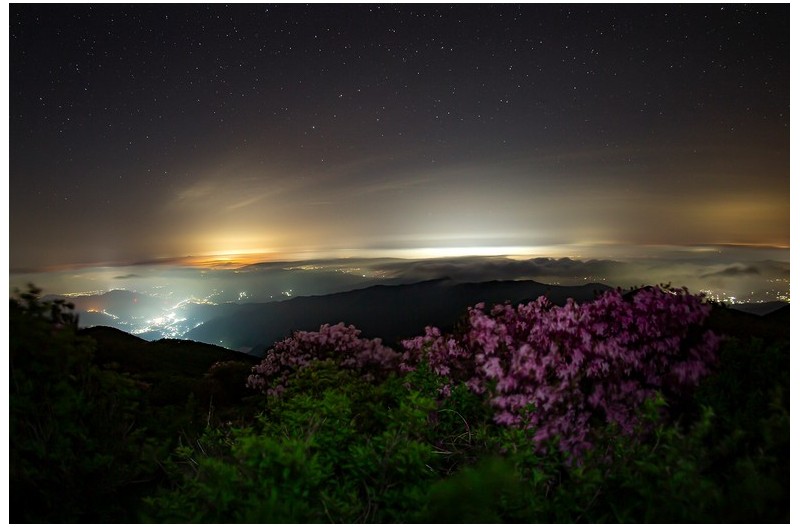 지리산 야경