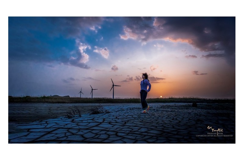 저녁의 조용한 시간에