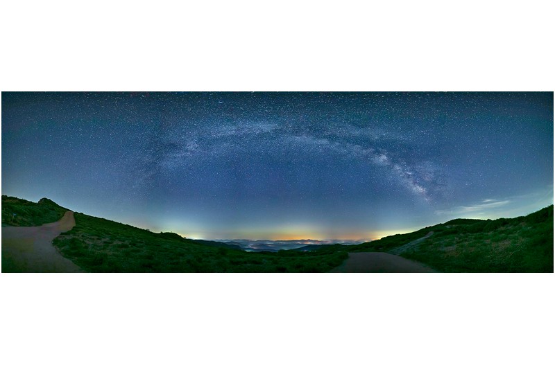 은하수와 일출